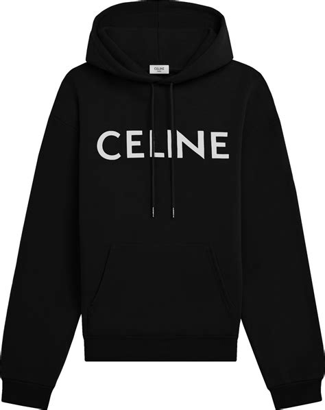 celine 16 hoodie|Celine hoodie black and white.